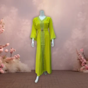 caftan jawhara Rayhane jaune